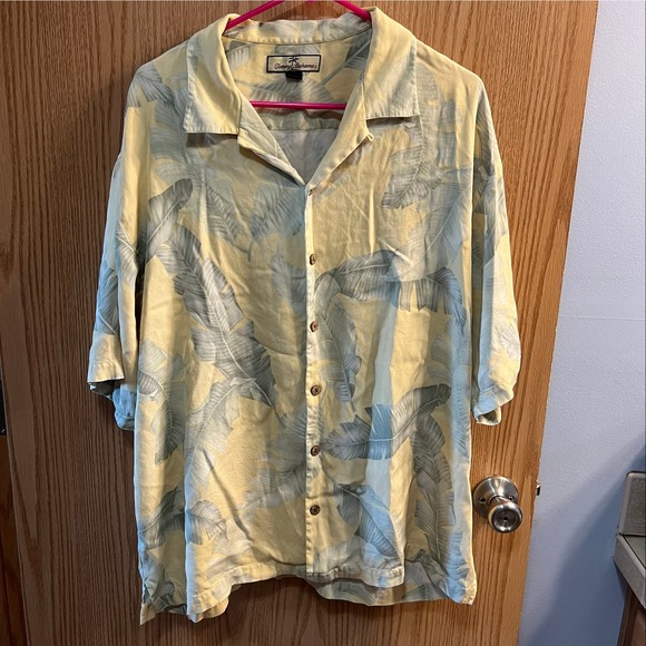 Tommy Bahama Other - Tommy Bahama 100% Silk Tropical Button Down Shirt Size XL